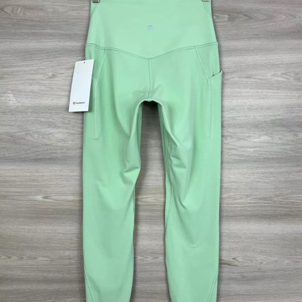Lululemon Align Pant 25” with Pockets Size 4 Creamy Mint CRMM